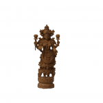 Lakshmi white wood  18 inch x 8 inch x 3 inch full hand made craft artist Kuttan 
