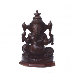 GANESH ROSE WOOD 8 INCH (H) X 6 INCH (W) X 4 INCH (D) HAND MADE CRAFT