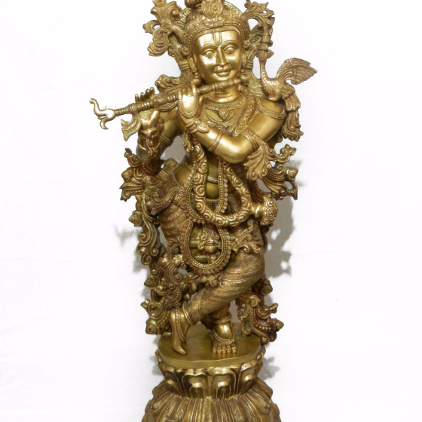 Brass 30 inch Krishna