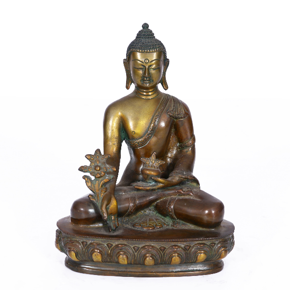 Brass Buddha 9 inch 