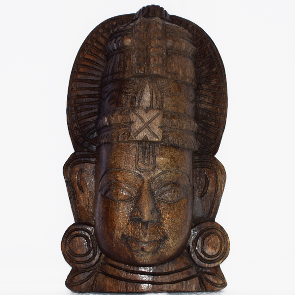 WOOD WALL PANEL SHIVA HEAD