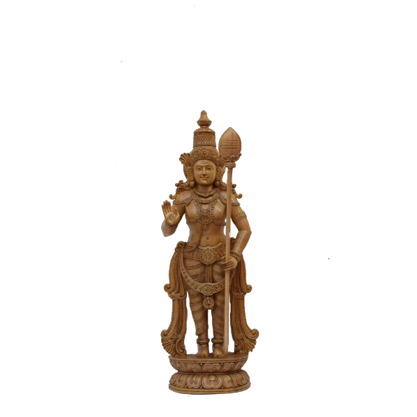Karthikayan 24 inch White wood 