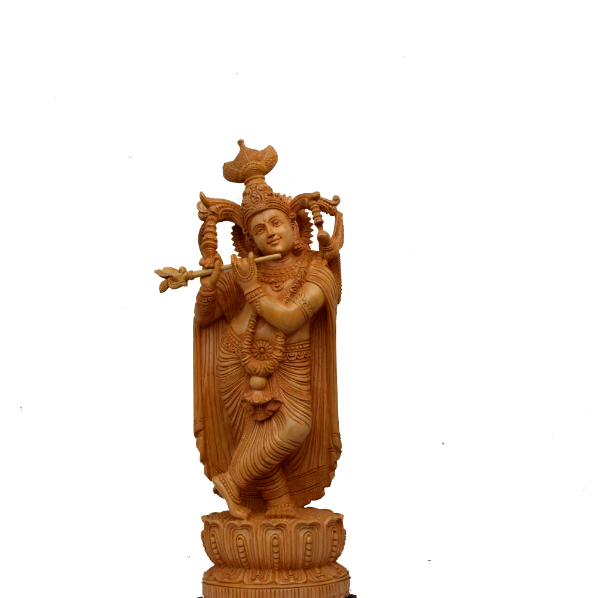 White wood Krishna 26 inch 