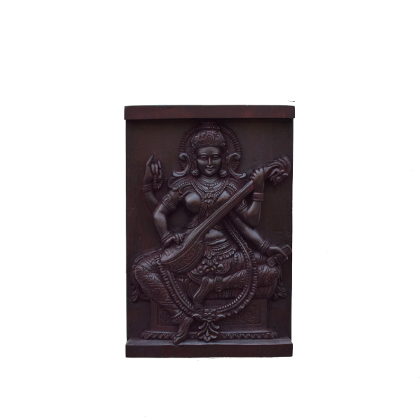 Sarswathi wall hang 16 inch X 11 inch X 2 inch 