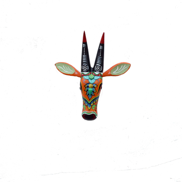 Wooden bull head 12 inch X 12 inch 