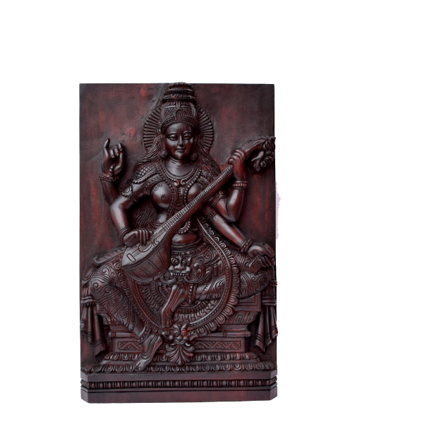 Mahagani wood wall panel rose wood finishing 20 inch  Sarswathi